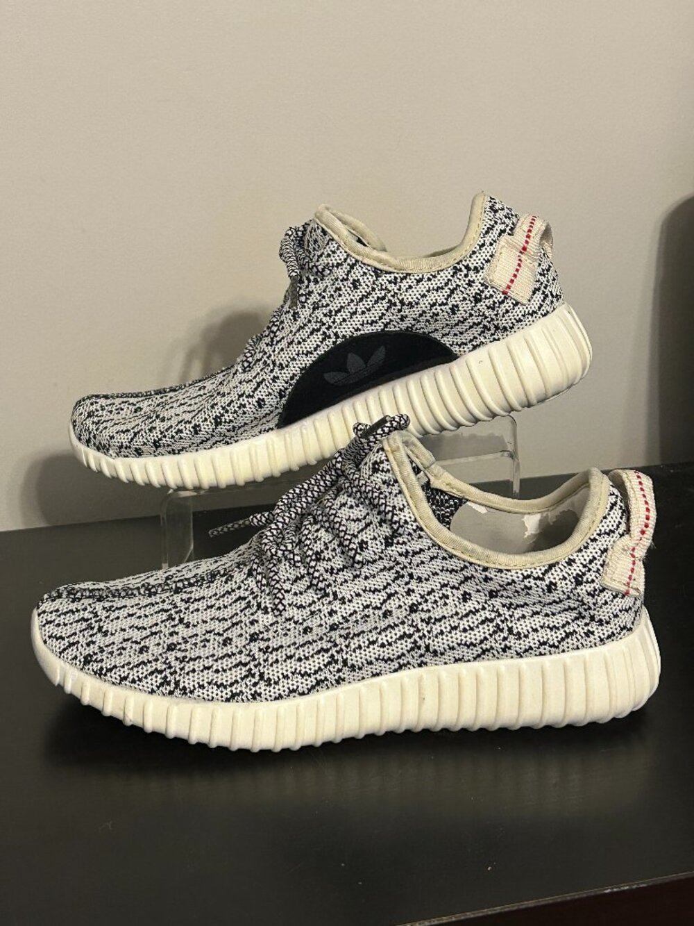 ADIDAS Yeezy Boost 350 Sz 7 Turtle Dove Gray Primeknit Low Top Sneaker